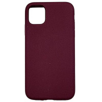 Накладка (з мікрофіброю) NO LOGO with Magnetic для iPhone 11- сливовий