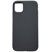 Накладка (з мікрофіброю) NO LOGO with Magnetic для iPhone 11- темно-сірий