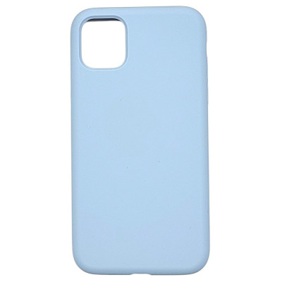 Накладка (з мікрофіброю) NO LOGO with Magnetic для iPhone 11- бузково блакитний Накладка (з мікрофіброю) NO LOGO with Magnetic для iPhone 11- бузково блакитний
