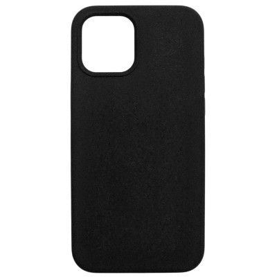 Накладка (з мікрофіброю) NO LOGO with Magnetic для iPhone 12 Pro / 12- чорний Накладка (з мікрофіброю) NO LOGO with Magnetic для iPhone 12 Pro / 12- чорний