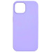 Накладка (з мікрофіброю) NO LOGO with Magnetic для iPhone 12 Pro Max- бузковий