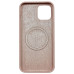 Накладка (з мікрофіброю) NO LOGO with Magnetic для iPhone 12 Pro Max- рожевий пісок
