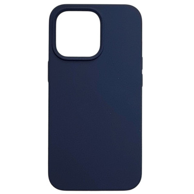 Накладка (з мікрофіброю) NO LOGO with Magnetic для iPhone 13 Pro- темно-синій Накладка (з мікрофіброю) NO LOGO with Magnetic для iPhone 13 Pro- темно-синій