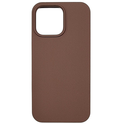 Накладка (з мікрофіброю) NO LOGO with Magnetic для iPhone 13 Pro- коричневий Накладка (з мікрофіброю) NO LOGO with Magnetic для iPhone 13 Pro- коричневий