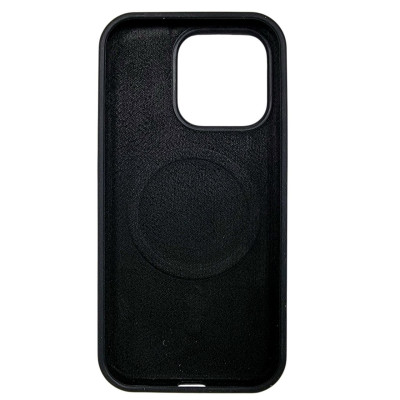 Накладка (з мікрофіброю) NO LOGO with Magnetic для iPhone 13 Pro Max- чорний