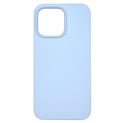 Накладка (з мікрофіброю) NO LOGO with Magnetic для iPhone 13 Pro Max- бузково блакитний Накладка (з мікрофіброю) NO LOGO with Magnetic для iPhone 13 Pro Max- бузково блакитний