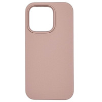 Накладка (з мікрофіброю) NO LOGO with Magnetic для iPhone 13 Pro Max- рожевий пісок