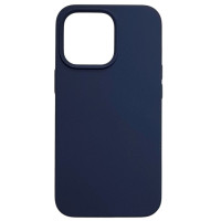 Накладка (з мікрофіброю) NO LOGO with Magnetic для iPhone 13 Pro Max- темно-синій