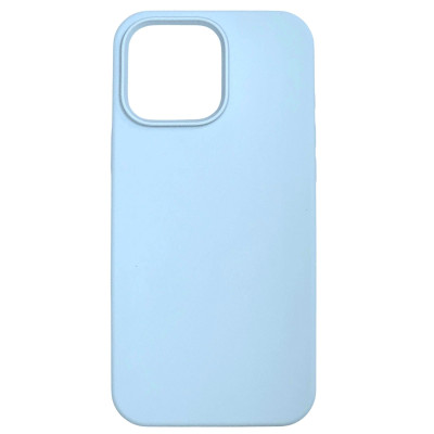 Накладка (з мікрофіброю) NO LOGO with Magnetic для iPhone 14- бузково блакитний Накладка (з мікрофіброю) NO LOGO with Magnetic для iPhone 14- бузково блакитний