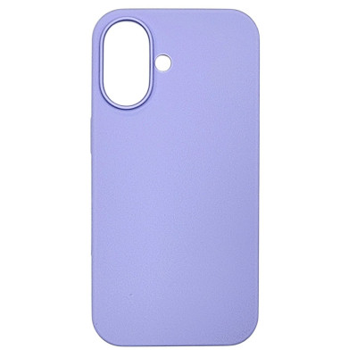 Накладка (з мікрофіброю) NO LOGO with Magnetic для iPhone 16- бузковий Накладка (з мікрофіброю) NO LOGO with Magnetic для iPhone 16- бузковий
