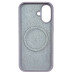 Накладка (з мікрофіброю) NO LOGO with Magnetic для iPhone 16- пастельно-рожевий