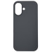 Накладка (з мікрофіброю) NO LOGO with Magnetic для iPhone 17- темно-сірий