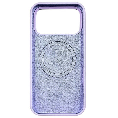 Накладка (з мікрофіброю) NO LOGO with Magnetic для iPhone 17 Pro Max / 18 Pro max- лавандовий