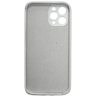 Накладка (з мікрофіброю) NO LOGO Silk Full Camera для iPhone 12 Pro Max- білий