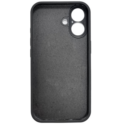 Накладка (з мікрофіброю) NO LOGO Silk Full Camera для iPhone 16- темно-сірий