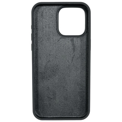Накладка (з мікрофіброю) NO LOGO для iPhone 13 Pro- темно-сірий
