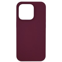 Накладка (з мікрофіброю) NO LOGO для iPhone 14 Pro Max- марсала