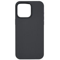 Накладка (з мікрофіброю) NO LOGO для iPhone 14 Pro Max- темно-сірий