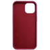 Накладка (з мікрофіброю) NO LOGO для iPhone 15- малиновий
