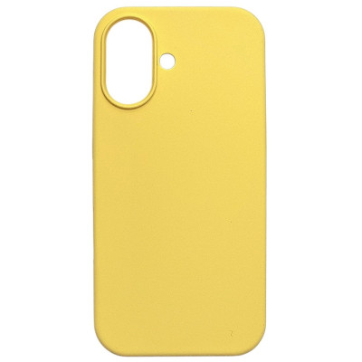 Накладка (з мікрофіброю) NO LOGO для iPhone 17- жовтий
