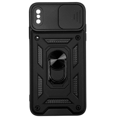 Протиударний чохол Camshield Serge Ring для iPhone XS Max- чорний Протиударний чохол Camshield Serge Ring для iPhone XS Max- чорний