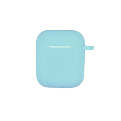 Чохол Soft для Airpods 1/2 Case сіліконовий- №11 бірюзовий Чохол Soft для Airpods 1/2 Case сіліконовий- №11 бірюзовий