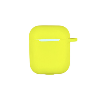 Чохол Soft для Airpods 1/2 Case сіліконовий- №14 жовтий Чохол Soft для Airpods 1/2 Case сіліконовий- №14 жовтий