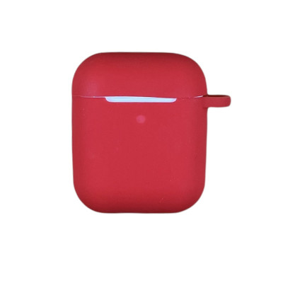 Чохол Soft для Airpods 1/2 Case сіліконовий- №1 червоний Чохол Soft для Airpods 1/2 Case сіліконовий- №1 червоний