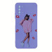Накладка (з мікрофіброю) Case Art для Xiaomi Poco M3- пурпурний