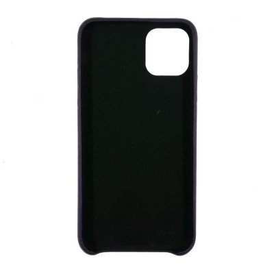 Накладка шкіряна (з мікрофіброю) Ahimsa PU Leather Case Logo для iPhone 11 Pro Max - фіолетовий