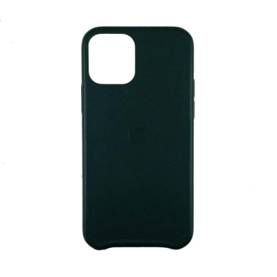Накладка шкіряна (з мікрофіброю) Ahimsa PU Leather Case Logo для iPhone 12 Pro / 12- зелений