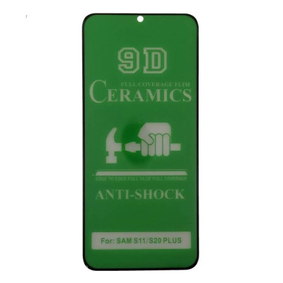 Плівка захисна CERAMiCS 9D для Samsung S20 Plus/S11- чорний Плівка захисна CERAMiCS 9D для Samsung S20 Plus/S11- чорний