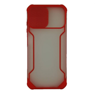 Накладка Camshield matte зі шторкою на камеру для Samsung A03S / A037- червоний Накладка Camshield matte зі шторкою на камеру для Samsung A03S / A037- червоний