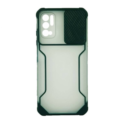 Накладка Camshield matte зі шторкою на камеру для Xiaomi Redmi Note 10 5G / Poco M3 Pro- зелений Накладка Camshield matte зі шторкою на камеру для Xiaomi Redmi Note 10 5G / Poco M3 Pro- зелений