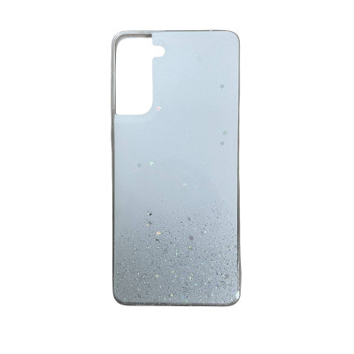 Накладка Metal Dust для Samsung S21 Plus- сріблястий Накладка Metal Dust для Samsung S21 Plus- сріблястий
