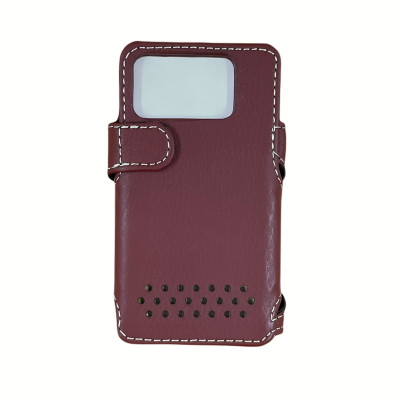 Чохол-книжка універсальний Status Case (шкіра) 3.5`- бордовий
