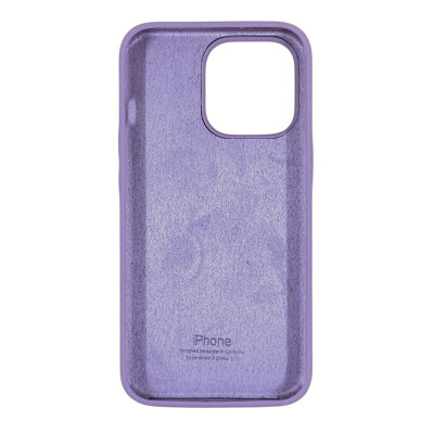 Накладка (з мікрофіброю) Silk Full Protective для iPhone 13 Pro (6.1`)- ліловий
