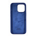 Накладка (з мікрофіброю) Silk Full Protective для iPhone 13 Pro (6.1`)- темно-синій