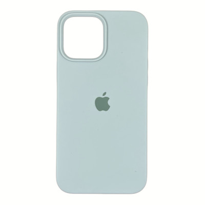 Накладка (з мікрофіброю) Silk Full Protective для iPhone 13 Pro Max (6.7`)- бірюзовий