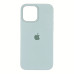 Накладка (з мікрофіброю) Silk Full Protective для iPhone 13 Pro Max (6.7`)- бірюзовий