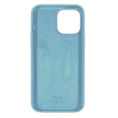Накладка (з мікрофіброю) Silk Full Protective для iPhone 13 Pro Max (6.7`)- бірюзовий