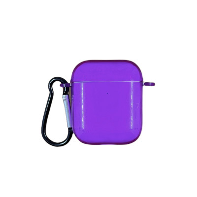Чохол для Airpods 1/2 Neon Color- фіолетовий