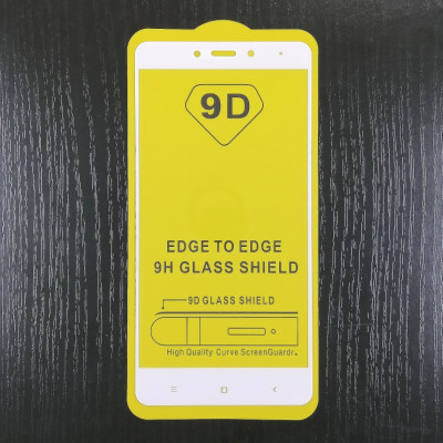 Скло захисне Full Glue 9D TRIPLEX для Xiaomi Redmi Note 4- білий