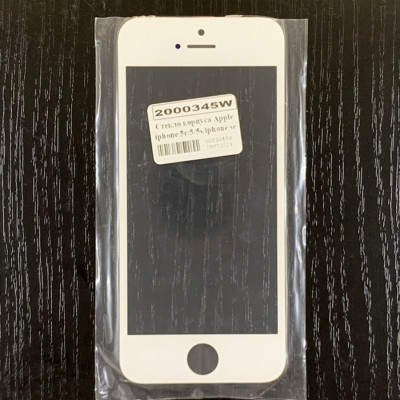Скло дисплея для переклеювання iPhone 5, 5s, 5c, iPhone SE White