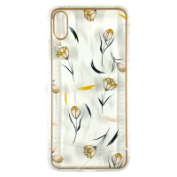 Накладка Квіти 2021 для iPhone Xs Max- золотий Накладка Квіти 2021 для iPhone Xs Max- золотий