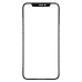 Скло дисплея для переклеювання iPhone X Black (OCA плівка)
