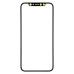 Скло дисплея для переклеювання iPhone X Black (OCA плівка)