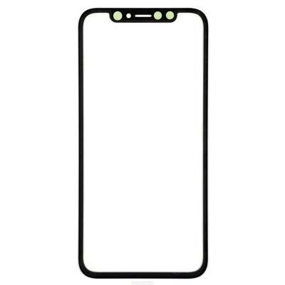 Скло дисплея для переклеювання iPhone XS Black (OCA плівка)