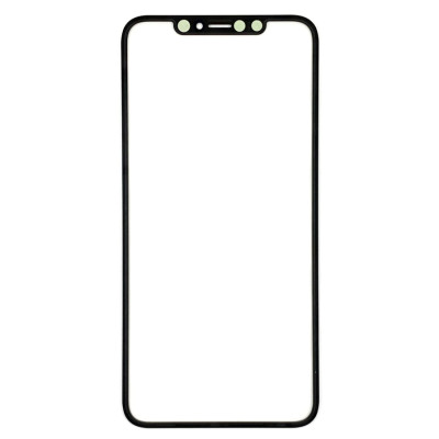 Скло дисплея для переклеювання iPhone XS MAX Black (OCA плівка)