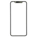 Скло дисплея для переклеювання iPhone XS MAX Black (OCA плівка)